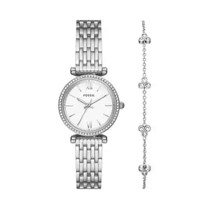 Fossil Analog Silver Dial Women's Watch-ES5315SET