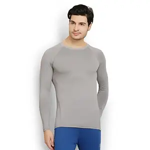 Armr Skyn Unisex Polyester Lycra Blend T-Shirt, X-Large (Grey)