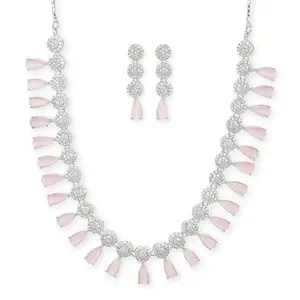 VOYLLA Silver Brass Necklace sets