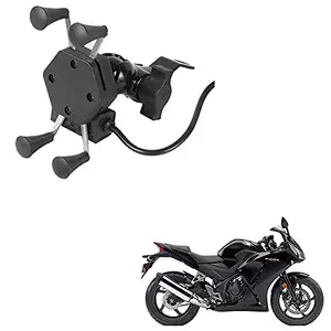 Auto Pearl -Waterproof Motorcycle Bikes Bicycle Handlebar Mount Holder Case(Upto 5.5 inches) for Cell Phone - CBR
