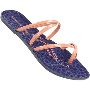 WALKAROO BLUE TYGA BT2302 Womens Casual Wear and Regular use Sandals for Indoor & Outdoor - Blue Peach