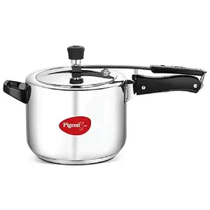 Pigeon by stovektraft Stainless Steel Pressure Cooker 5 Litre Inner Lid with Sandwich Bottom, Silver, Medium (19001101) price in India.