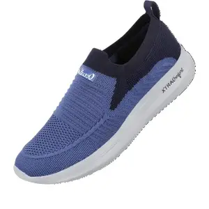 Walkaroo Men's Lightweight Mesh Steal Blue Running Shoe (WS9081) 9 UK.