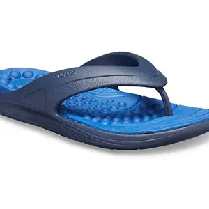 Crocs Unisex Adult Navy/Blue Jean Slipper-9 Kids UK (Reviva)