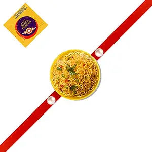 Kids Rakhi Combo of Magnet Rakhi for Brother - Meggi Rakhi for Food Lover Brother/Children/Kids/Bhaiya/Bhai with Roli Tika and Rakshabandhan Greeting Card