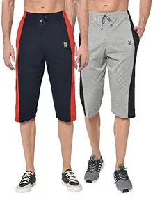Mack JONNEY Regular Fit Multicolor Men Capris(Pack of 2-MACK634589)