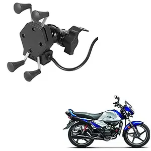 Auto Pearl -Waterproof Motorcycle Bikes Bicycle Handlebar Mount Holder Case(Upto 5.5 inches) for Cell Phone -MotoCorp Splendor iSmart