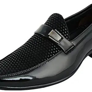Auserio Men's Black Formal Shoes - 6 UK/India (40 EU)(SS 152)