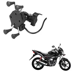 Auto Pearl -Waterproof Motorcycle Bikes Bicycle Handlebar Mount Holder Case(Upto 5.5 inches) for Cell Phone - CB Twister