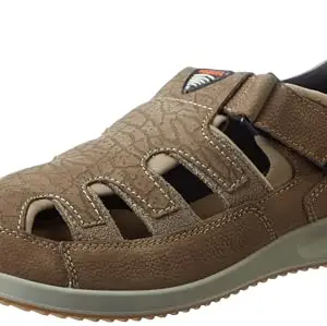 Woodland Men's Dubai Khaki NUBUK PDM2 Sandal-10 UK (44EURO) (OGD 4301122SA)