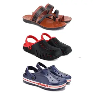 DRACKFOOT Men's Sandals | Lightweight Wear| Stylish & Easy to Wear For Men's GRT-SAN-(3-COMBO)-3151-3148-3069-6