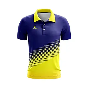 TRIUMPH Half Sleeve Polo Neck India Cricket T-Shirt Cricket Supporter Jersey Size M Multicolour