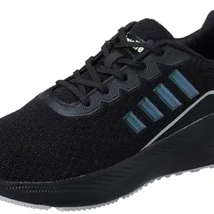 Aqualite Men Falcon Shoes, Black/Fl.Green, 8 UK/India