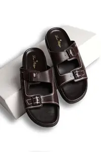Louis Philippe Men's Brown Sandals