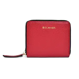Belwaba | Faux Leather Red Color Wallet for Women/Ladies
