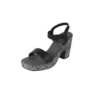 Metro Women's Black Synthetic Fashionable Wedge Heels UK/4 EU/37 (34-353)