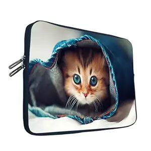 TheSkinMantra My Jeany cat Chain Laptop Sleeve Bag Compatible for Screen Size 14.1 inches Laptop/Notebook 14.1 / MacBook pro 15 inch/MacBook pro 16 inch/Chrombook 14.1