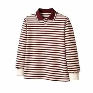 Mack Jonney Men’s Premium Black Striped Polo T-Shirt | Long Sleeve Cotton Blend | Casual & Smart Wear-M6752