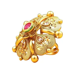 Mevas Jewellery Rajwadi Copper Finger Ring