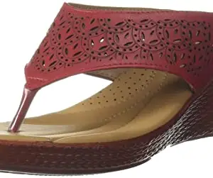 Bata womens Femina-comf E Red Wedge Sandal - 6 UK (6715349)