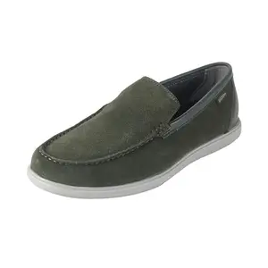 Mochi Men's Olive Stylish Comfortable Slip-On Casual Shoes UK/8.5 EU/42 (71-379)