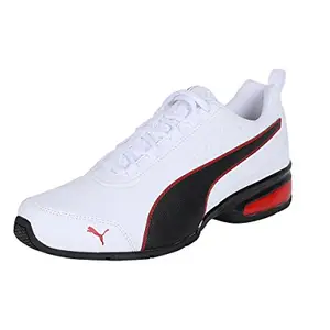 Puma Unisex Adult Leader Vt Sl White Black-Flame Scarlet Running Shoes-6 UK (39 EU) (7 US) (36529101)