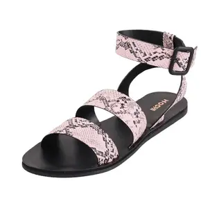 Mochi Women Pink Synthetic Leather Gladiator UK/5 EU/38 (33-426)