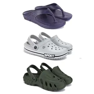 DRACKFOOT Men's Sandals | Lightweight Wear| Stylish & Easy to Wear For Men'S GRT-SAN-(3-COMBO)-3153-3016-3137-7