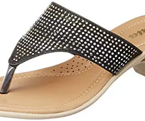 BATA womens Contra Th Black Slipper - 4 UK (6716922)