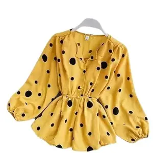 Fancy Sensational Women Tops Yellow M