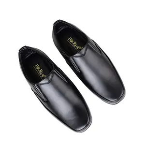 HIKBI Synthetic Leather Formal Shoes Slip On/Best for Office Wear Black (Numeric_9)