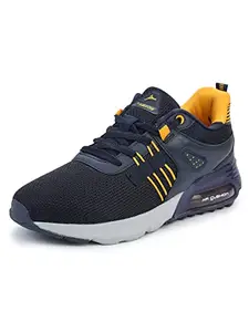 ABROS Men's Apollo ASSG1202 Sports Shoes -Navy/Mustard-8UK