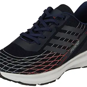 FURO Navy Blue Low Ankle Running Sports Shoes for Men (O-5032 061, 10)