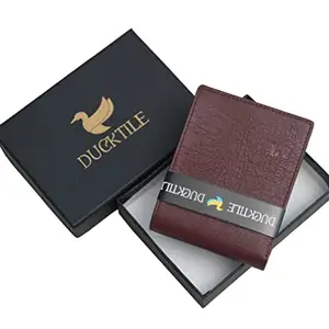 Ducktile Leather Wallet for Men (Brown)