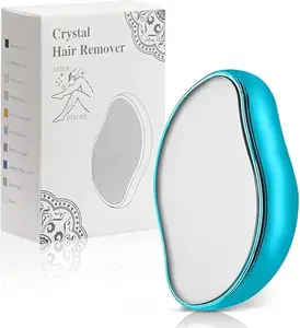 Crystal Hair Remover for Women and Men Upgraded Nano-crystalline Dots Technology Crystal Hair Eraser for Women Reusable Painless Hair Removal Stone (Multicolor)