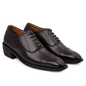 YUVRATO BAXI Men's Brown Uniform Dress Shoe (755-Brown-10)