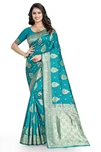 Shasmi Women's Banarasi Saree Pure Kanjivaram Silk Saree Soft new ladies 2026 Design Wear Sarees Latest Cotton Party Sari collections With Blouse Piece for Wedding sadi (SAM SAN EAGLE-3)