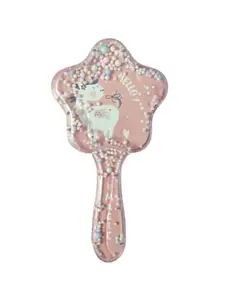 Unicorn Star Comb, Glitter Star Brush Antistatic Hair brush for Girls hair comb