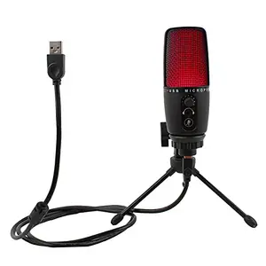 AIXING ME3 USB Micropne Computer Mic Kit with Tripod 192kHz/24Bit Noise Reduction Plug & Play for Meeting/Live Streaming/Recorg/Compatible with Windows/(Black)