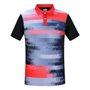 HEAD HCD-376 Polo Tshirt for Mens, Size-L, Color-Black Red