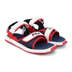 Fila mens DELONZO PEA/CHN RD/WHT Outdoor Sandals 9 UK - (11008195)