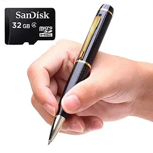 TECHNOVIEW Full HD Camera 1080p Indoor Outdoor Pen Audio Video Recording Suppport Up to 32Gb SD Card