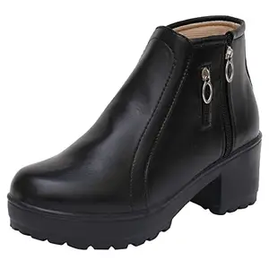 XE Looks 100% Vegan Leather & Stylish Black Boots for Women