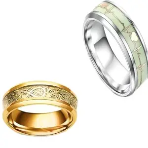 Women Combo Gold Dragon & Glow Ring (IR232)