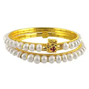 Sri Jagdamba Pearls Dealer White Pearl Bangles