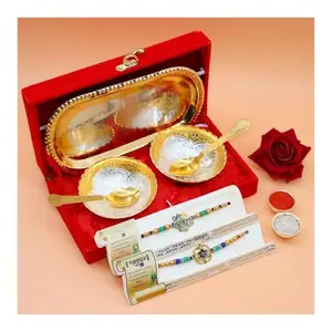 Piepot Lumba Rakhi for Brother And Bhabhi With Gift Premium Printed Copper Water Bottle 1 Liter Comes With Free Rolli Kumkum Combo Pack Gift Set for Bhai, Bhaiya, Bhabhi, Sister In Law