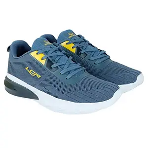 Lancer Mens NORTH-51 Grey Running Shoe - 9 UK (NORTH-51SGRY-YLW-9)