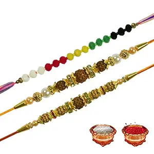 Manonita Rakhi Gift for Brother, bhaiya bhabhi, Gift Set (Rakshabandhan Mug, Roli,Chawal) BP-BQ-BO