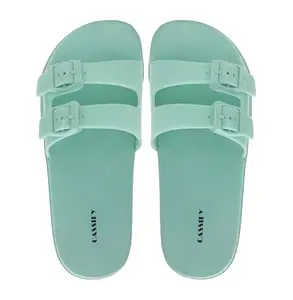 CASSIEY Casual Fashion Slippers Flip Flop slipper fancy Slip on Flats for Women's- Green