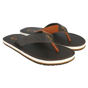PLAYERS Synthetic Brown Tan Flip Flop Slippers For Men | PLR-11|10|